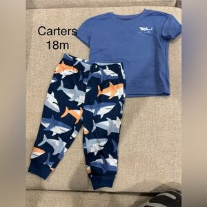 Carter's Blue Shark Pajama Set